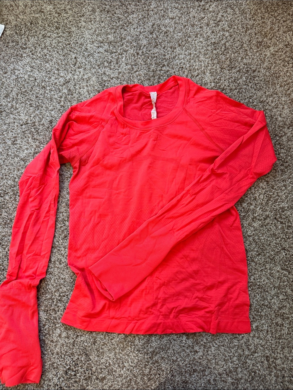 lululemon athletica Women’s Long Sleeve Crew - Bright Red